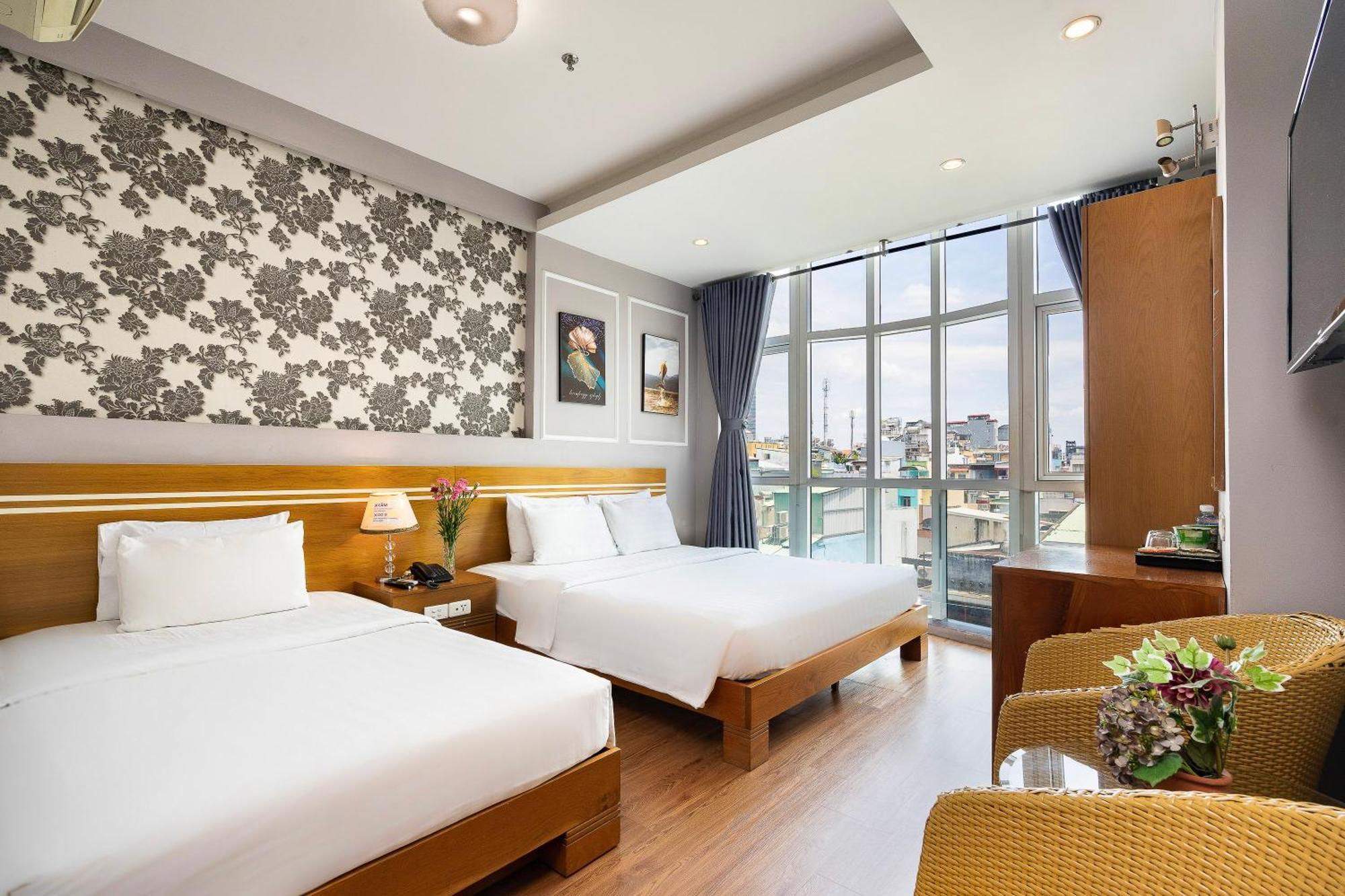 Lucky Star Hotel 266 De Tham Thành Pho Ho Chí Minh Esterno foto